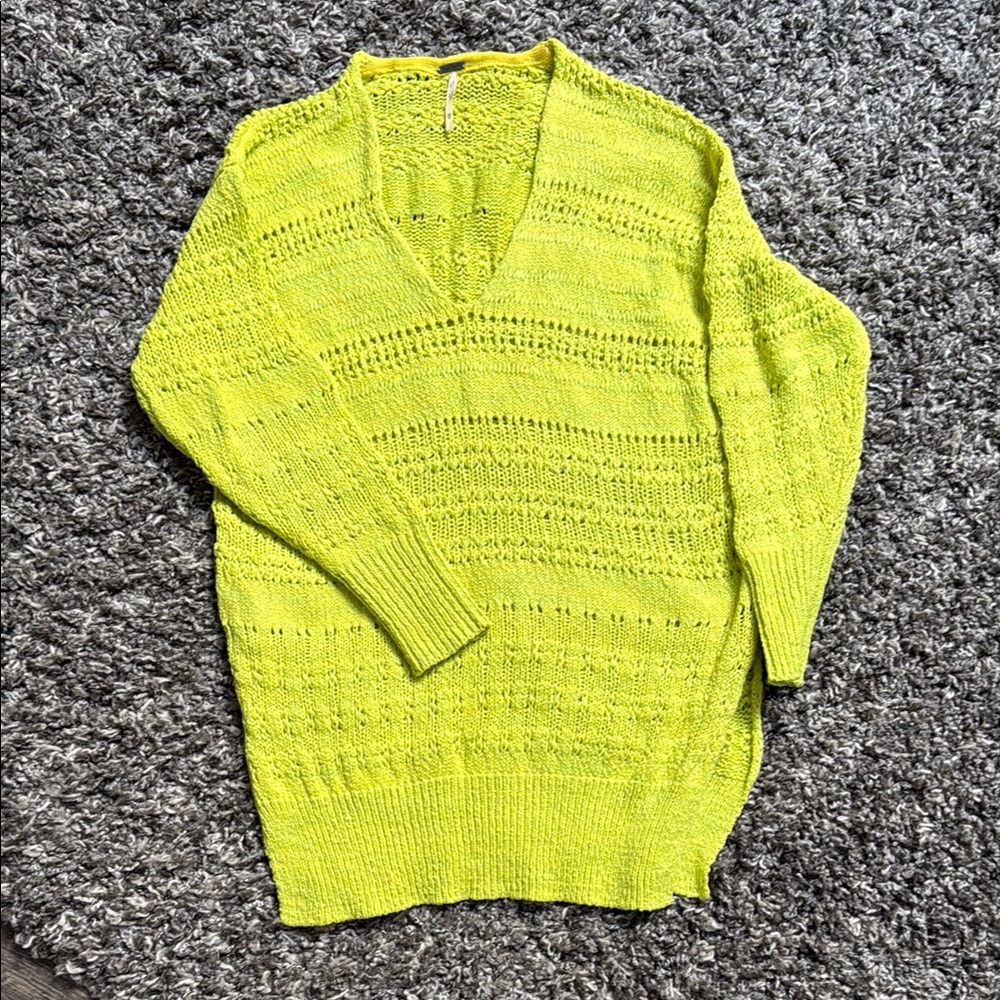 Free people hot tropics pullover sweater